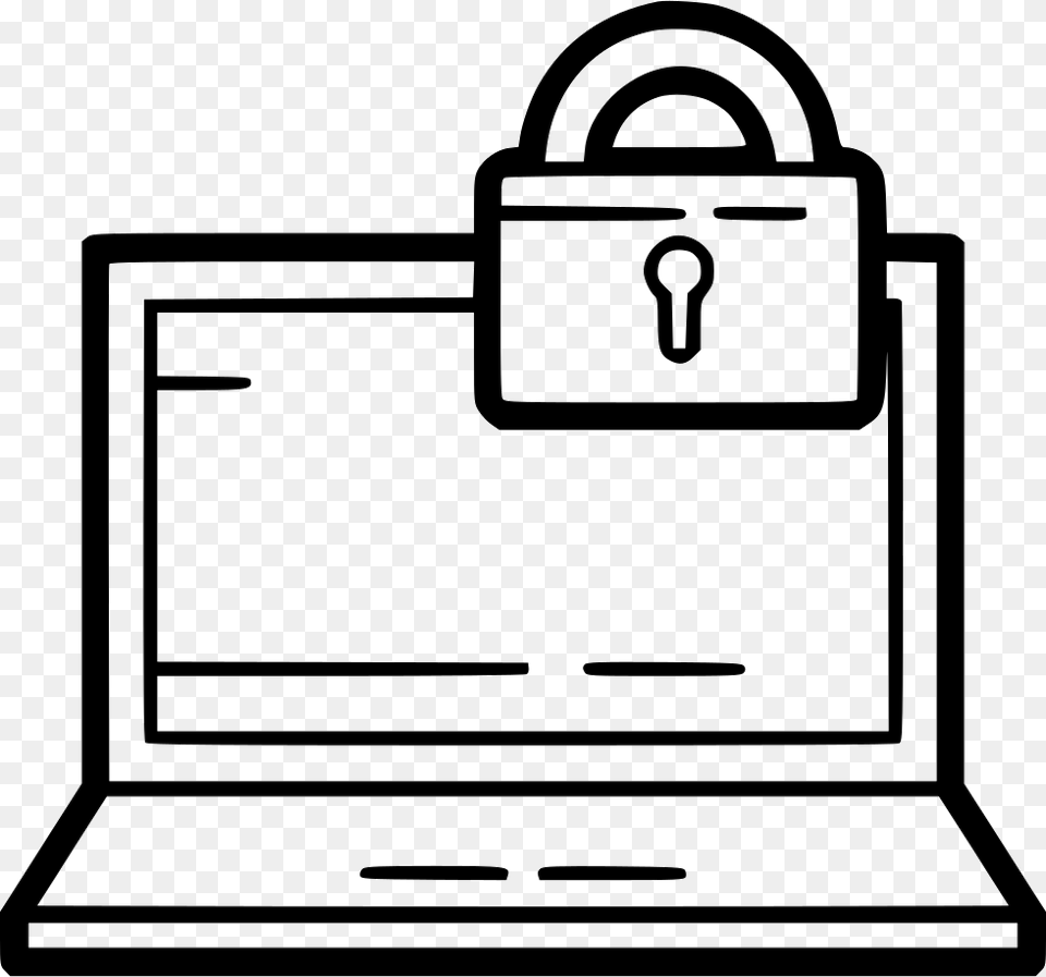 Locked Laptop Locked Laptop, Bag, Bulldozer, Machine Free Png Download