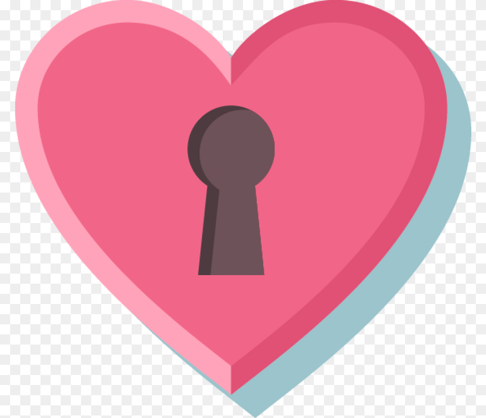 Locked Pink Heart Image Heart, Disk Png