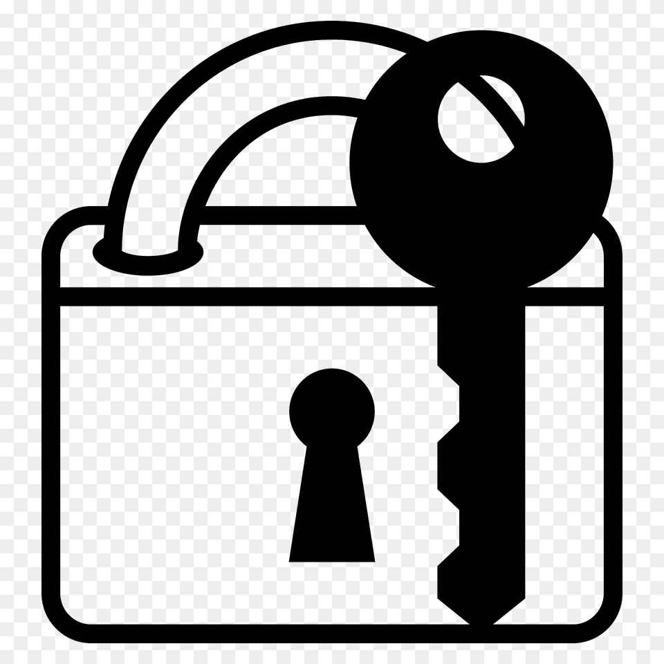 Locked With Key Emoji Clipart Png Image