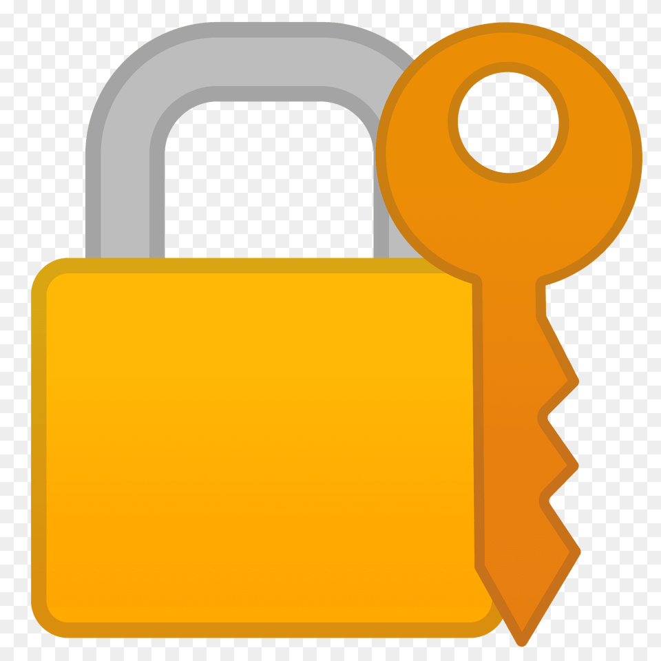 Locked With Key Emoji Clipart Png Image