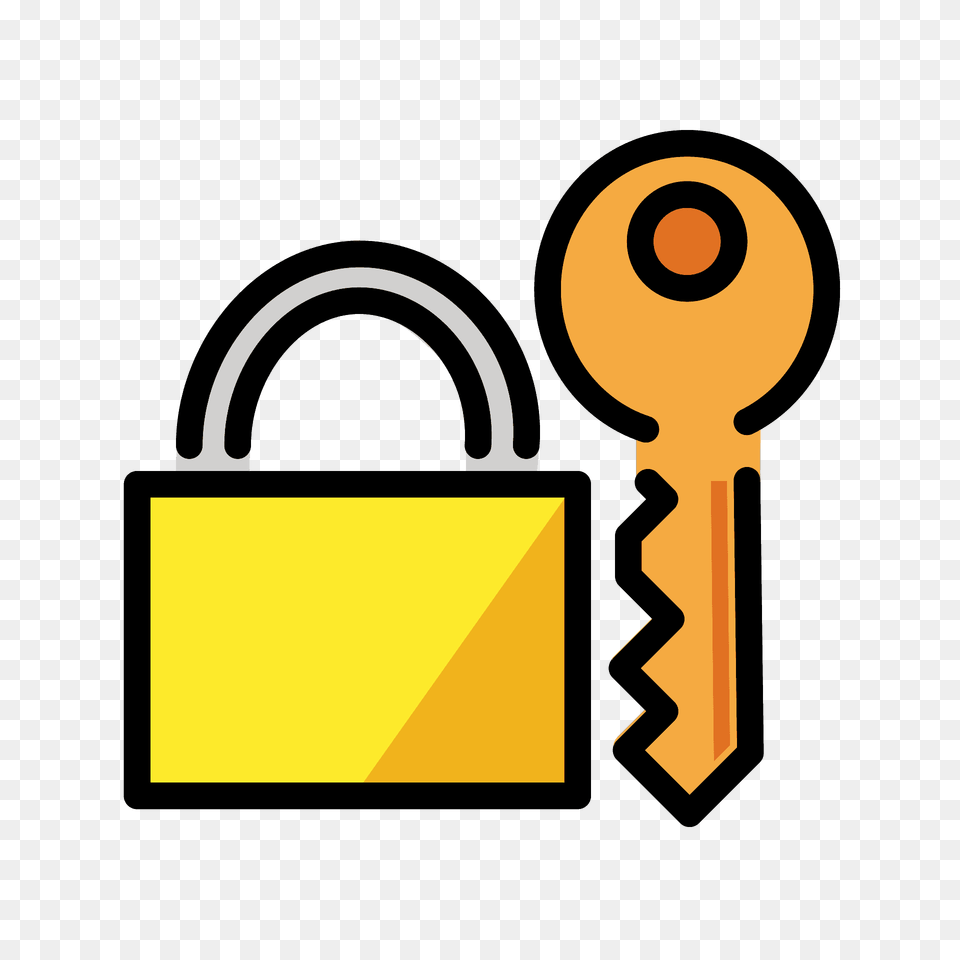 Locked With Key Emoji Clipart Png