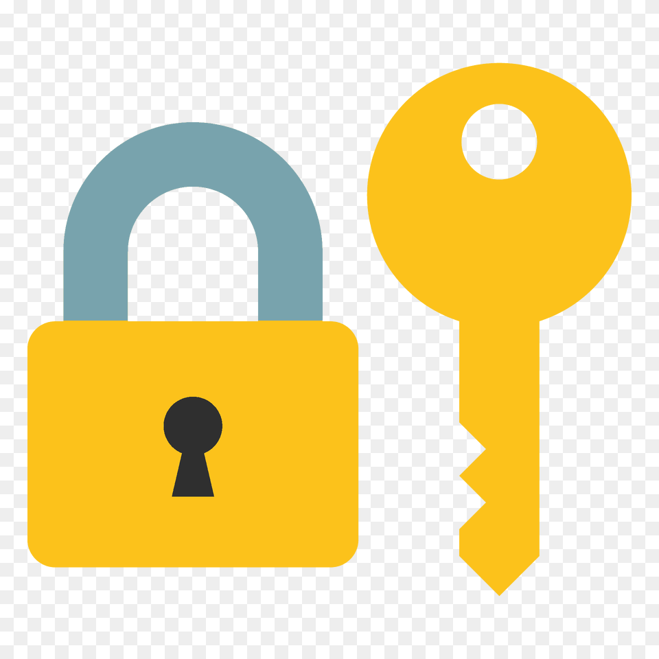 Locked With Key Emoji Clipart Png