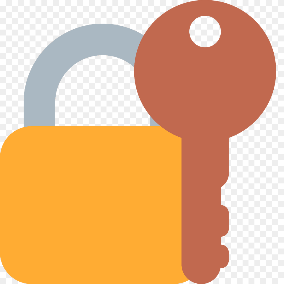 Locked With Key Emoji Clipart Free Png Download