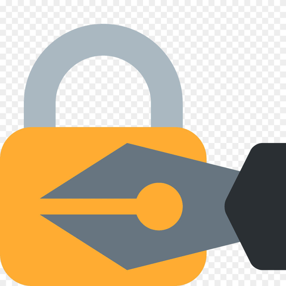 Locked With Pen Emoji Clipart Free Transparent Png