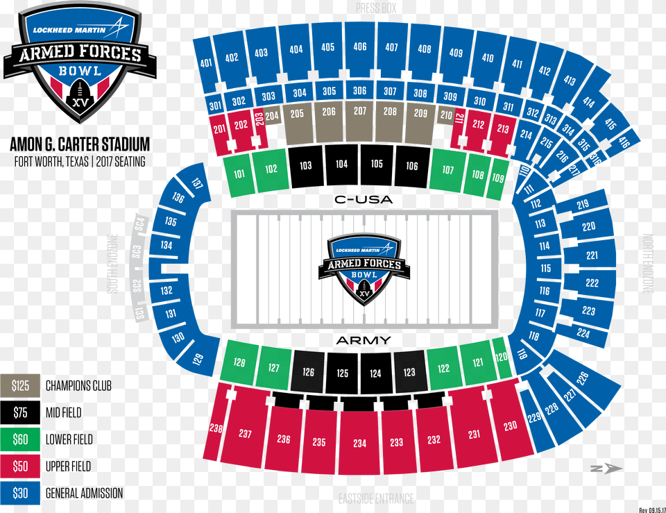Lockheed Martin Armed Forces Bowl Tickets Afb Amon G Carter Stadium Visitor Section, Scoreboard Png