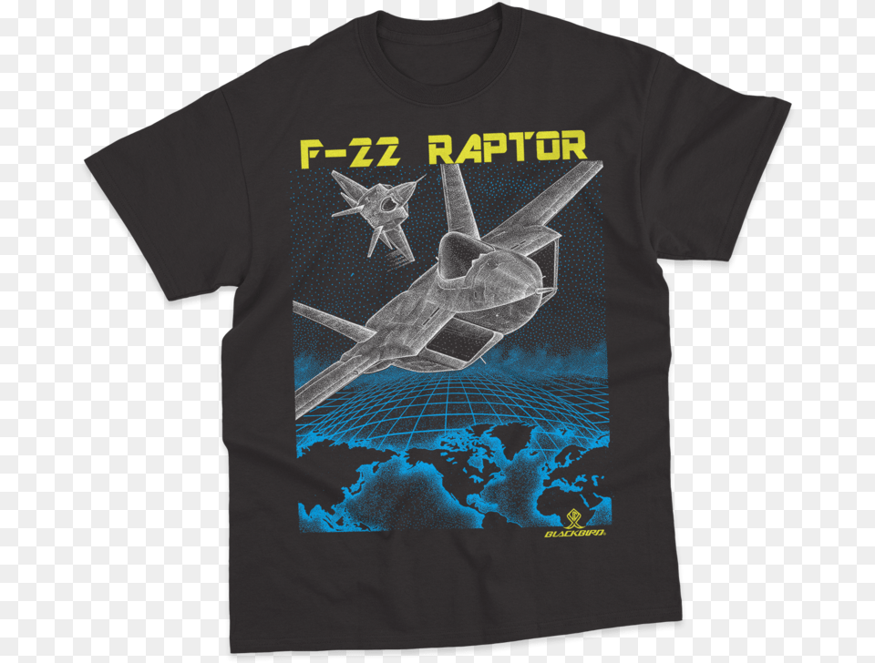 Lockheed Martin F 22 Raptor, Clothing, T-shirt, Shirt, Aircraft Free Png Download