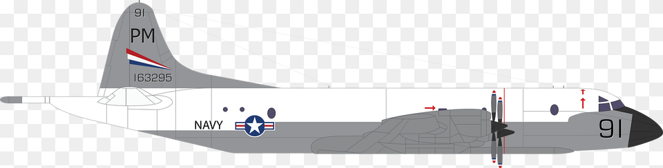 Lockheed P 3 Orion Aircraft Clipart, Airliner, Airplane, Transportation, Vehicle Free Transparent Png