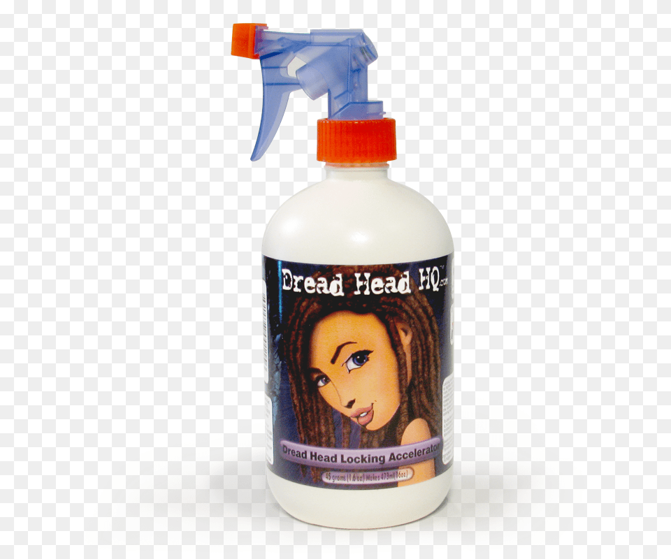 Locking Accelerator Tightens Dreads In Any Stage Of Dread Head Locking Accelerator, Bottle, Face, Person, Lotion Free Transparent Png