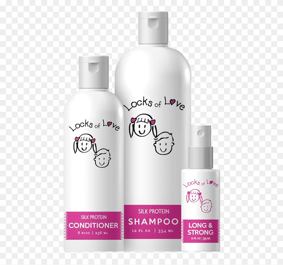 Locks Of Love Hair Care Bundle Locks Of Love, Bottle, Lotion, Face, Head Png