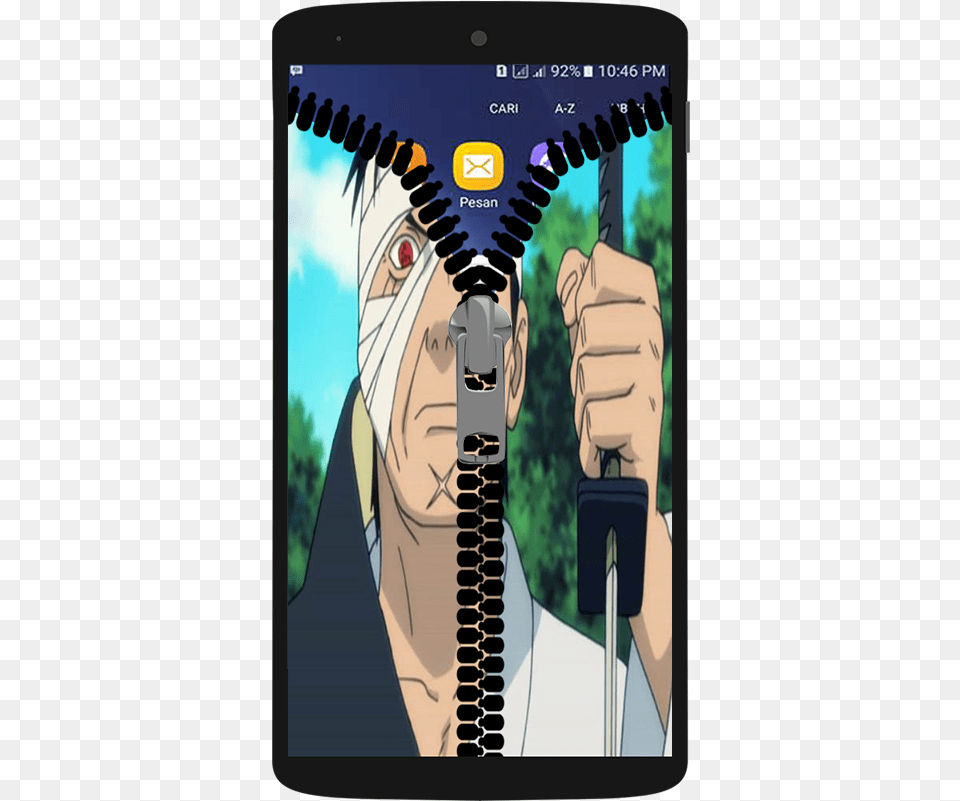 Lockscreen Android Naruto Zipper, Book, Comics, Publication, Adult Free Png Download