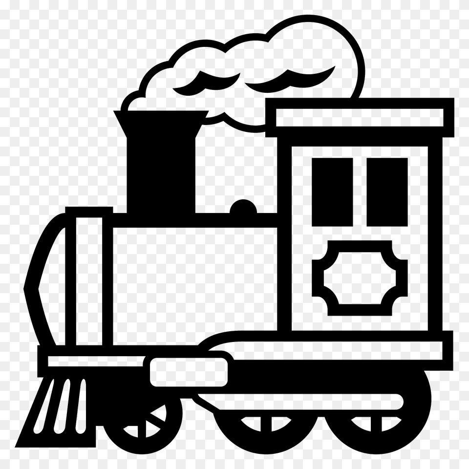 Locomotive Emoji Clipart, Railway, Vehicle, Transportation, Train Png Image