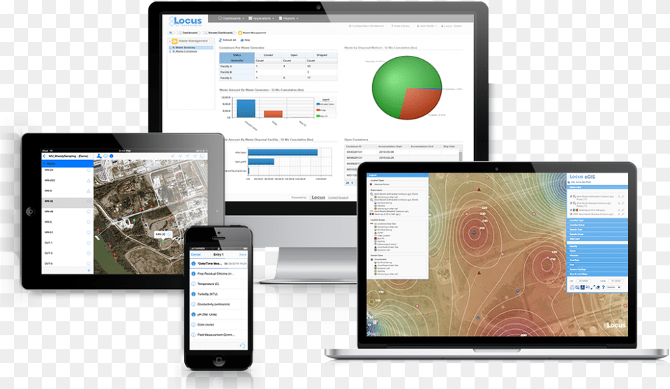 Locus Ehs Software Makes Environmental Data Management Environmental Data, Computer, Phone, Mobile Phone, Electronics Png