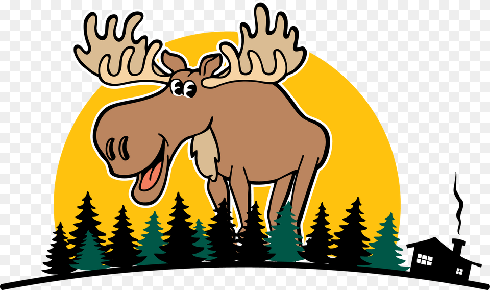 Lodge Clipart Cartoon, Animal, Mammal, Moose, Wildlife Free Transparent Png