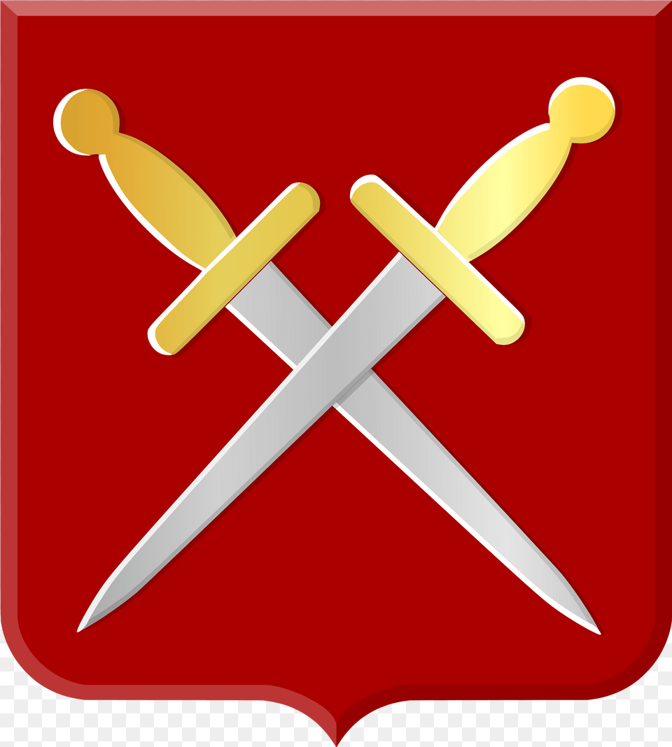 Lodijke Heerlijkheidswapen Clipart, Blade, Dagger, Knife, Weapon Free Transparent Png