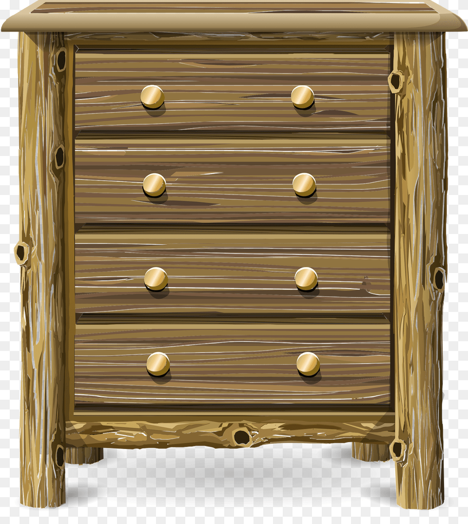 Log Cabin Cabinet Clipart, Drawer, Furniture Free Transparent Png