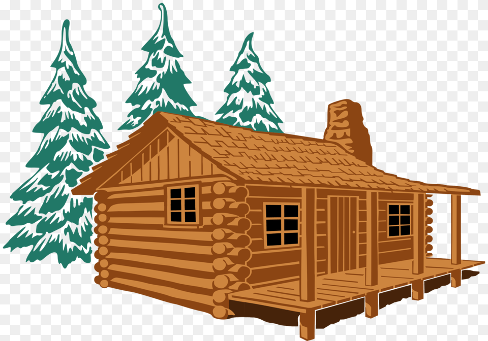 Log Cabin House Cottage Rustic Cartoon, Architecture, Log Cabin, Housing, Building Free Png