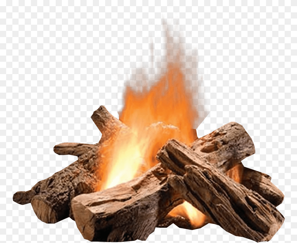 Log Fire Background Image Bonfire Background, Flame, Wood Png