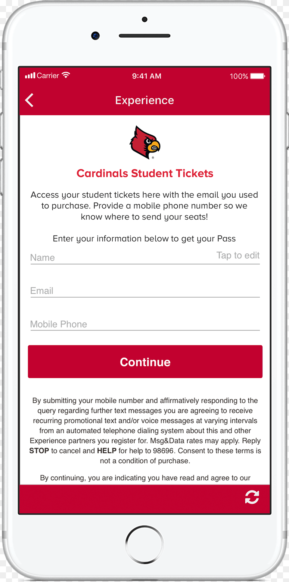 Log In Using Your Louisville Louisville Cardinals, Electronics, Mobile Phone, Phone, Text Free Png Download