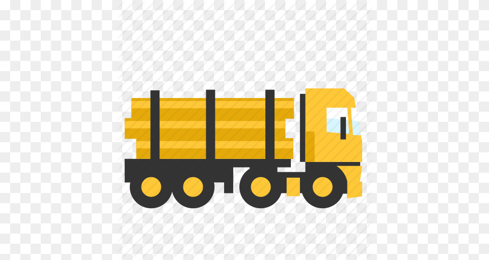 Log Semi Trailer Transport Truck Wood Icon, Trailer Truck, Transportation, Vehicle, Bulldozer Png