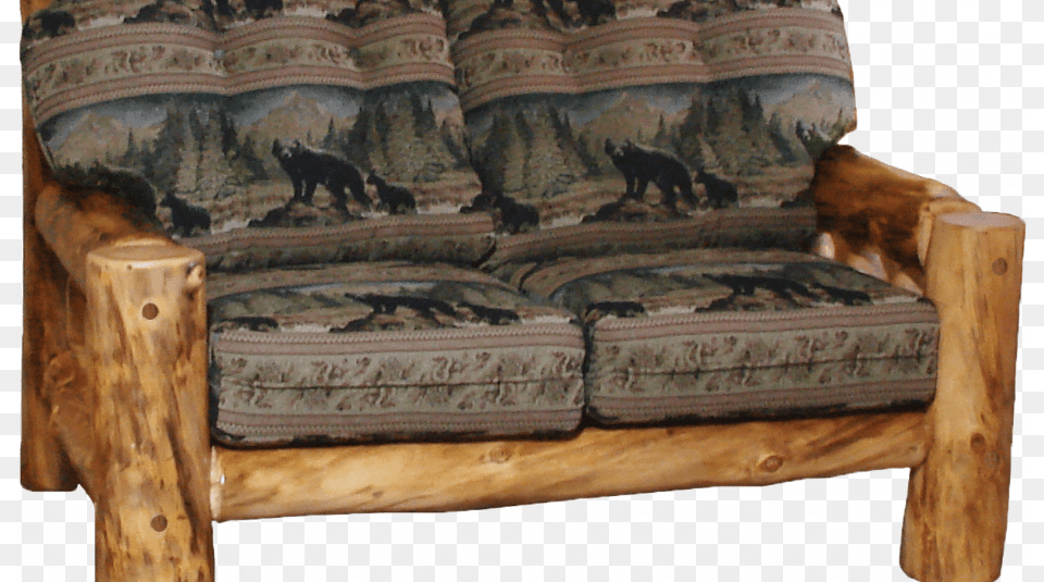 Log Sofa, Animal, Bear, Couch, Furniture Png