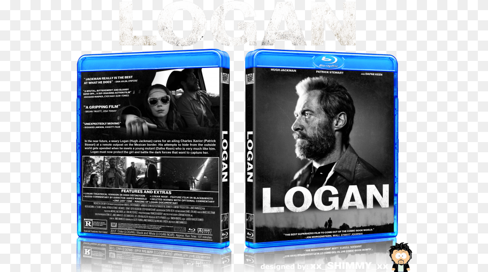 Logan Box Art Cover Gadget Hd Full Gadget, Adult, Advertisement, Poster, Person Free Png Download