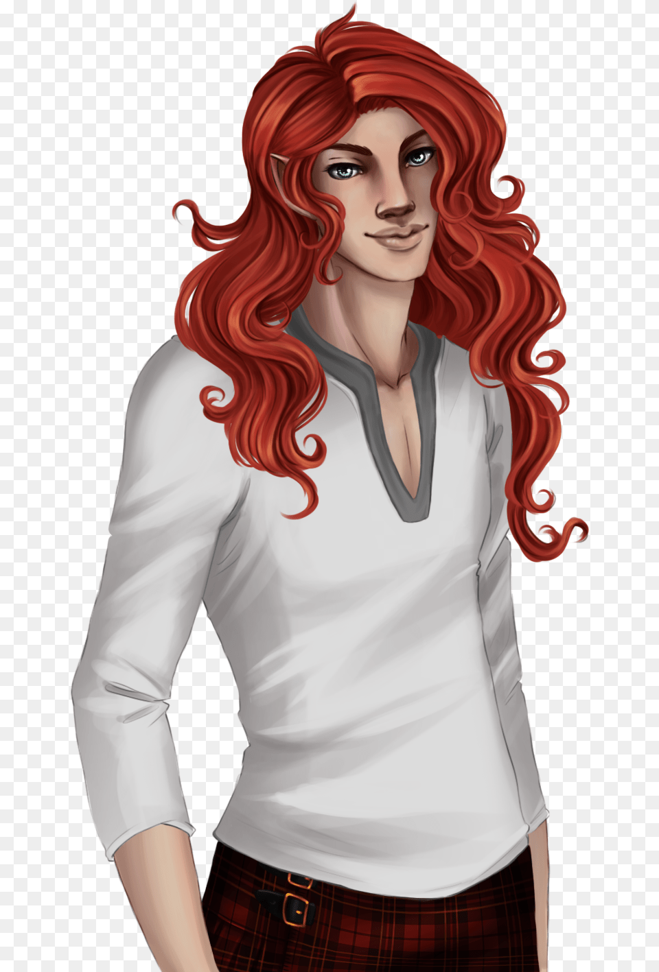 Logan Croft Red Hair, Blouse, Clothing, Adult, Skirt Free Png
