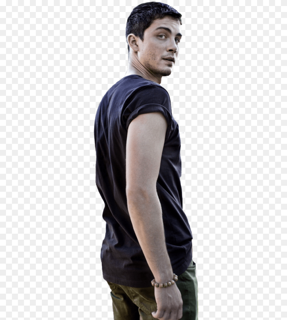 Logan Lerman, Undershirt, Man, Person, Hand Free Transparent Png