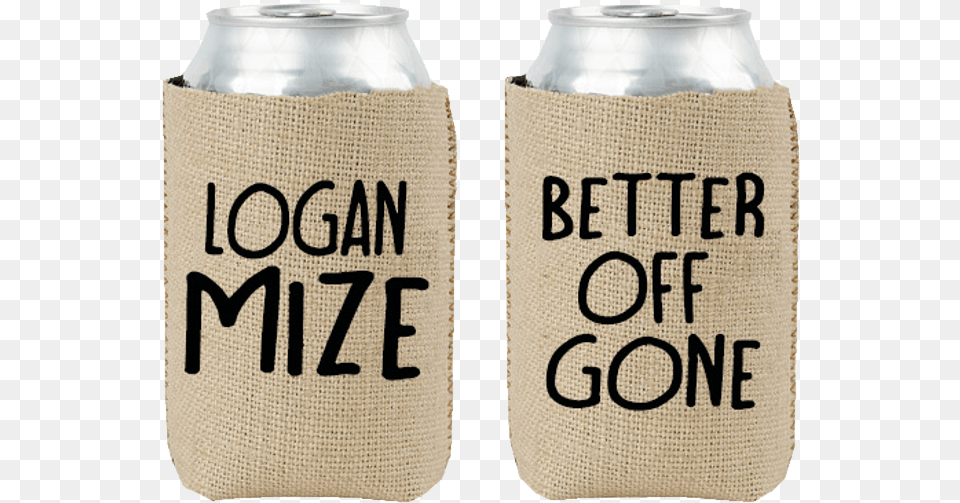 Logan Mize Burlap Koozietitle Logan Mize Burlap Water Bottle, Bag, Accessories, Handbag Free Png Download