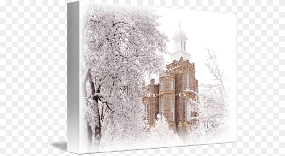 Logan Temple Gallery Wrap Canvas Photography Logan Utah Temple, Weather, Outdoors, Nature, Ice Free Transparent Png