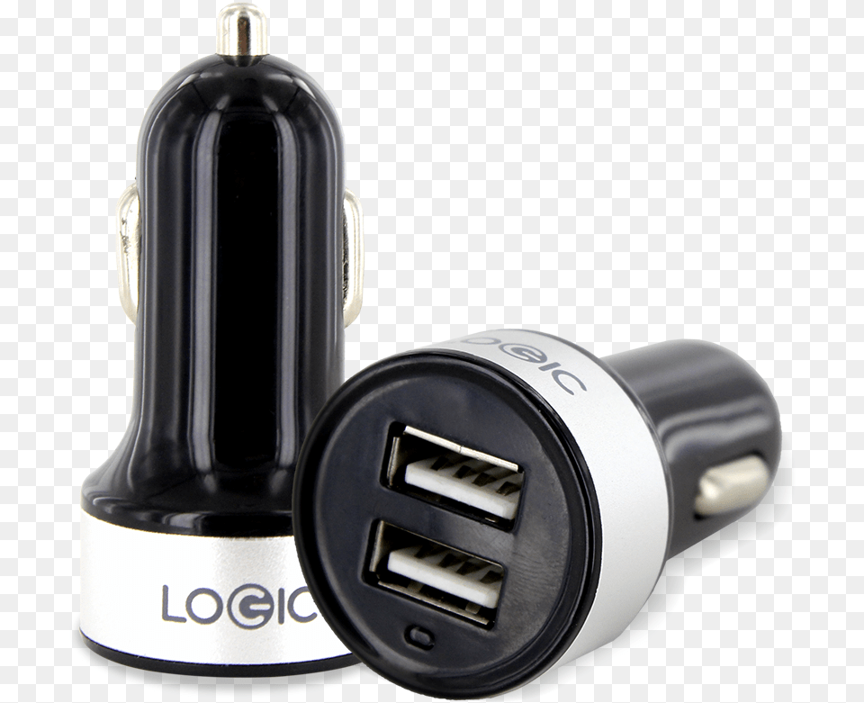 Logic Dual Usb Car Charger Car Mobile Charger, Adapter, Electronics, Plug Png