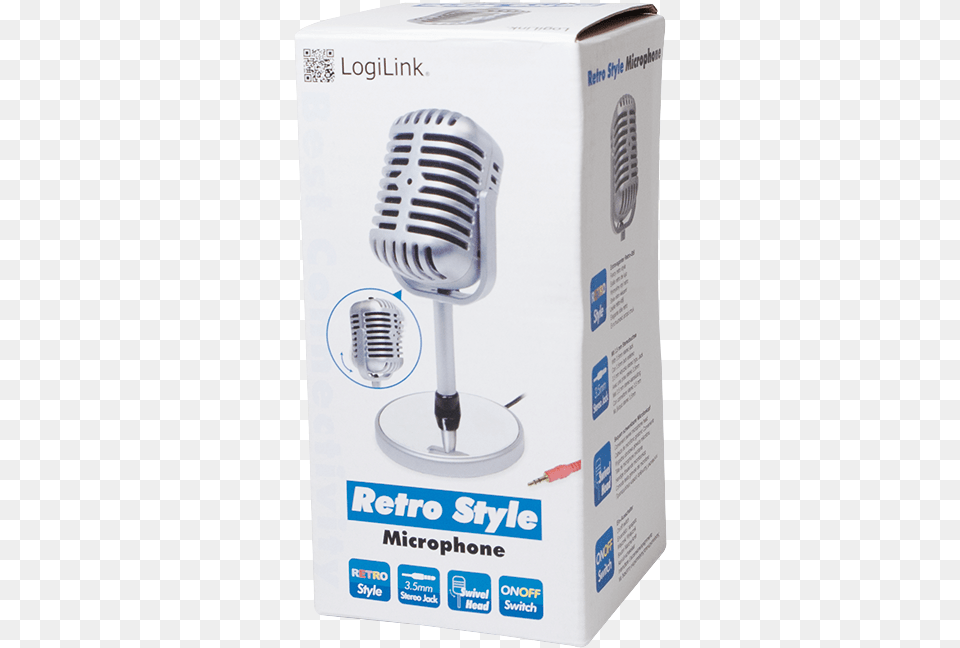 Logilink Retro Style Microphone, Electrical Device, Qr Code Png