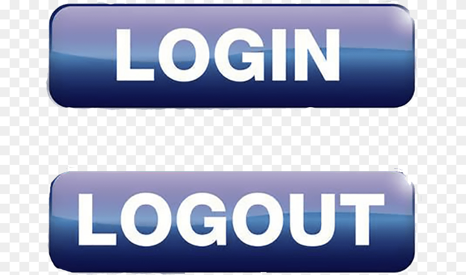 Login And Logout Buttons8 Login, License Plate, Text, Transportation, Vehicle Free Png