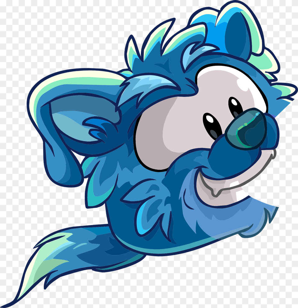 Login April 3 2014 Blue Border Collie Clear Club Penguin Puffle Dog, Animal, Bird, Jay, Baby Png