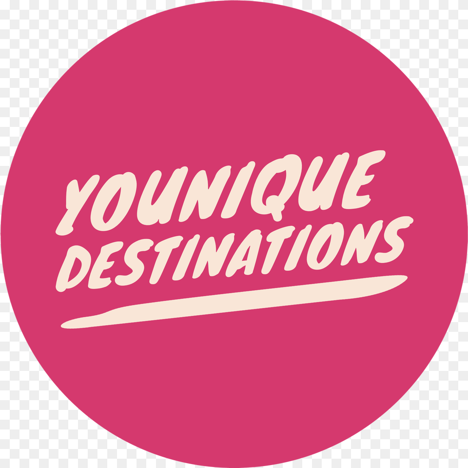 Login Younique Destinations Logo Youtube Rosa, Badge, Symbol, Disk Free Png