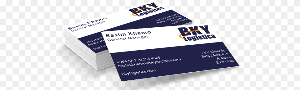 Logistics Business Cards Design Bky Logistics Business Visiting Card Logistics Design, Paper, Text, Business Card Free Transparent Png