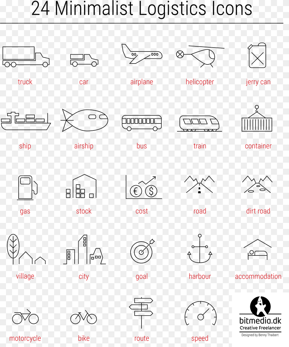 Logistics Icons Example On Usage Office Icons Minimalist, Text Png