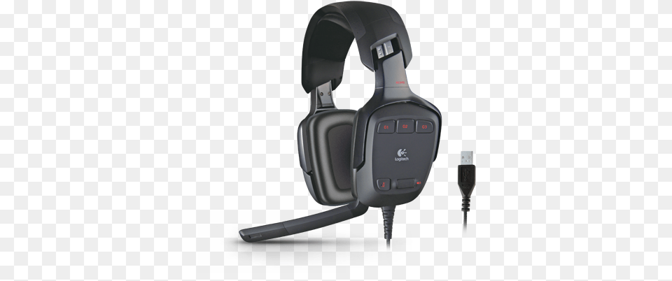 Logitech G35 Headset Test And Review Logitech G35 Serial Number, Electronics, Headphones, Appliance, Blow Dryer Png Image