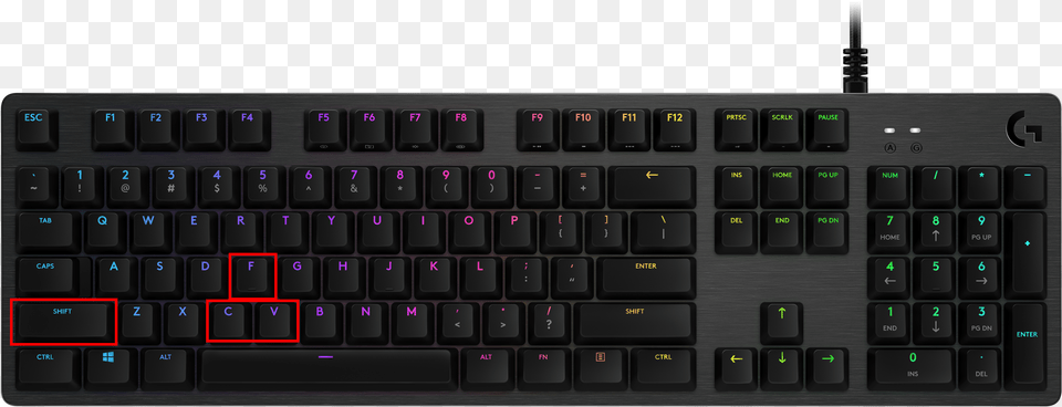 Logitech G512 Carbon Rgb Mechanical Gaming Keyboard, Computer, Computer Hardware, Computer Keyboard, Electronics Free Png