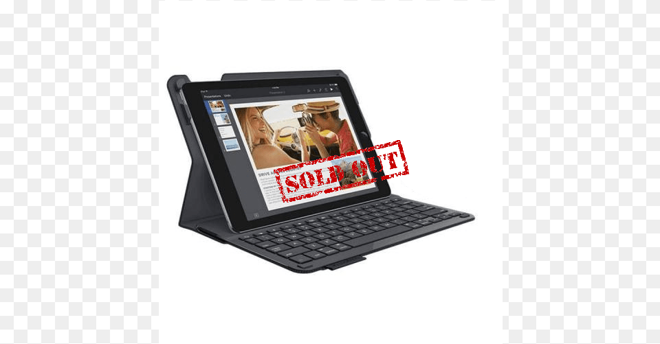 Logitech Type Protective Case With Integrated Keyboard, Adult, Person, Pc, Woman Png Image