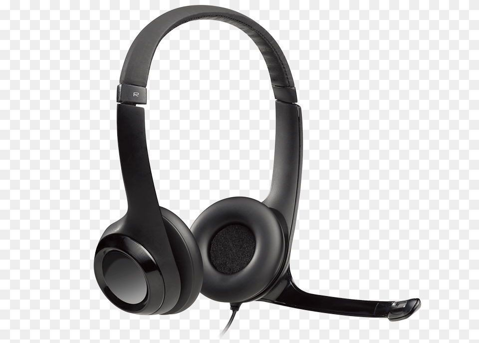 Logitech Usb Headset With Noise Cancelling Mic, Electronics, Headphones, Electrical Device, Microphone Png Image