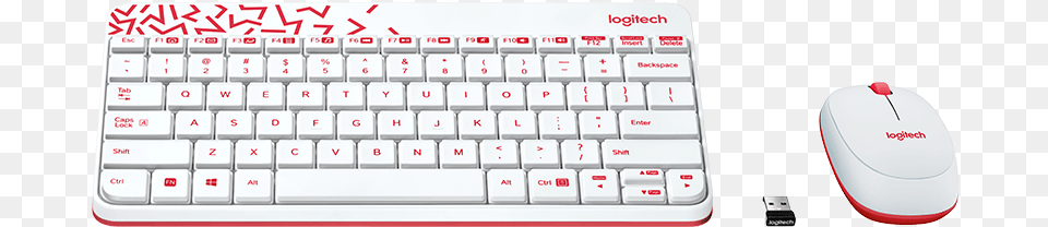 Logitech Wireless Keyboard And Mouse Red, Computer, Computer Hardware, Computer Keyboard, Electronics Png Image