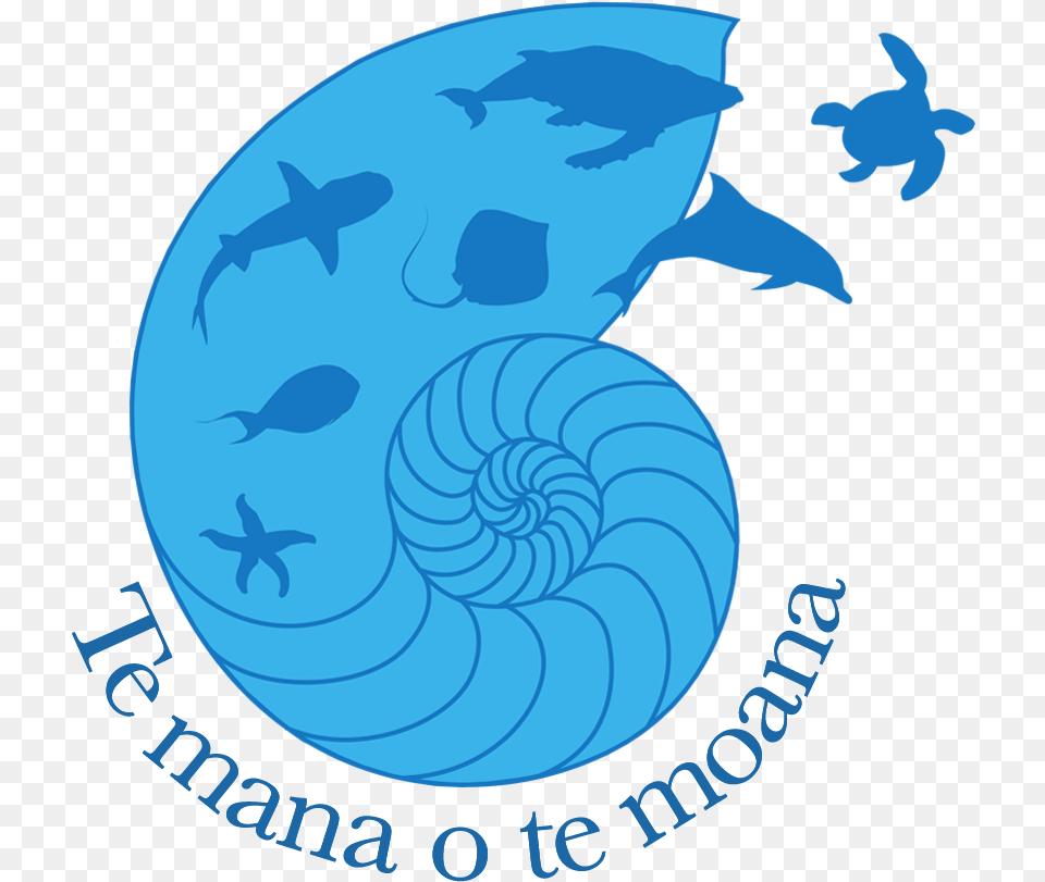 Logo 2018 Bleu Dessous Te Mana O Te Moana, Animal, Sea Life, Fish, Shark Free Transparent Png