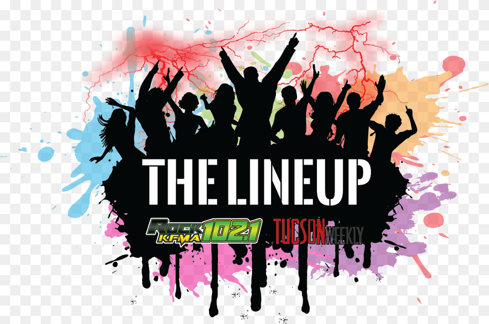 Logo 2c 20the 20lineup Party Crowd, People, Person, Graphics, Art Free Png Download