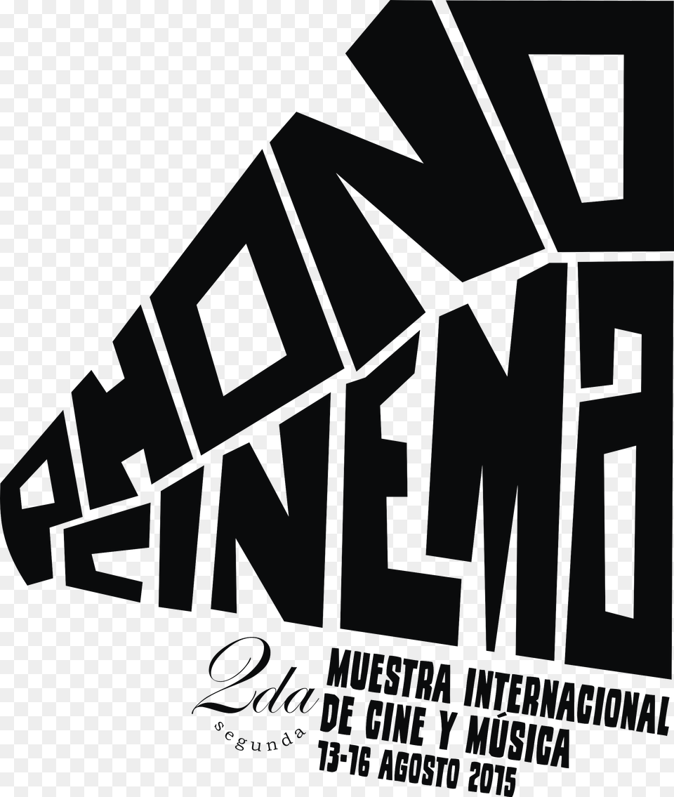 Logo 2da Muestra Negro Phono Cinema, Advertisement, Poster, Text, Dynamite Free Png