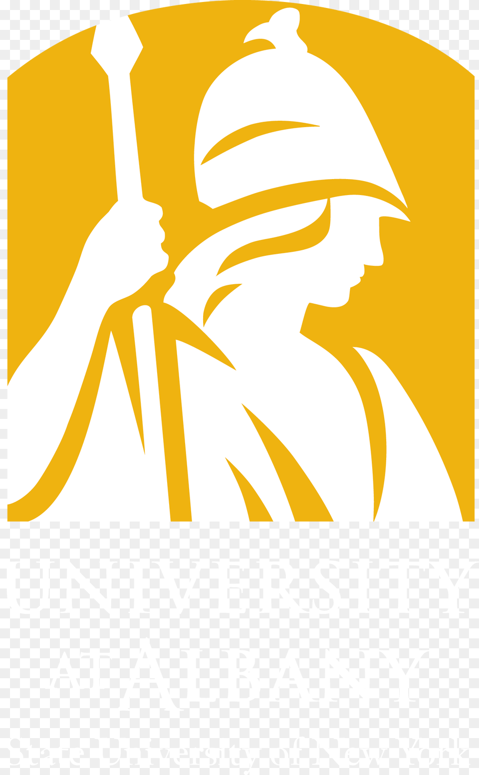 Logo A4 Pms124 White University At Albany Logo, Clothing, Hardhat, Helmet, Light Png