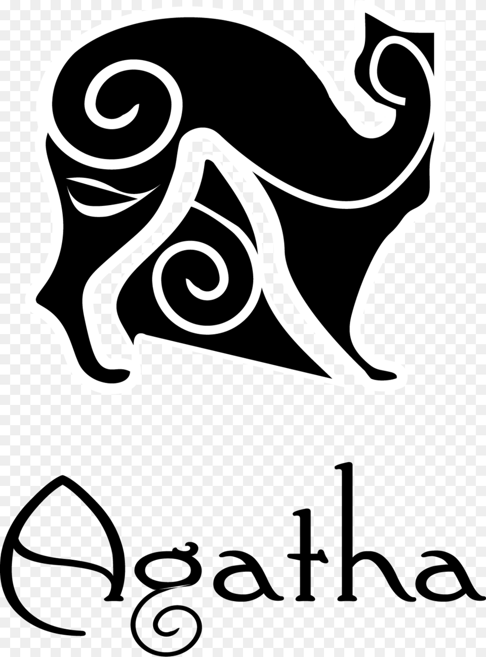 Logo Agatha3x Illustration, Stencil, Symbol Png