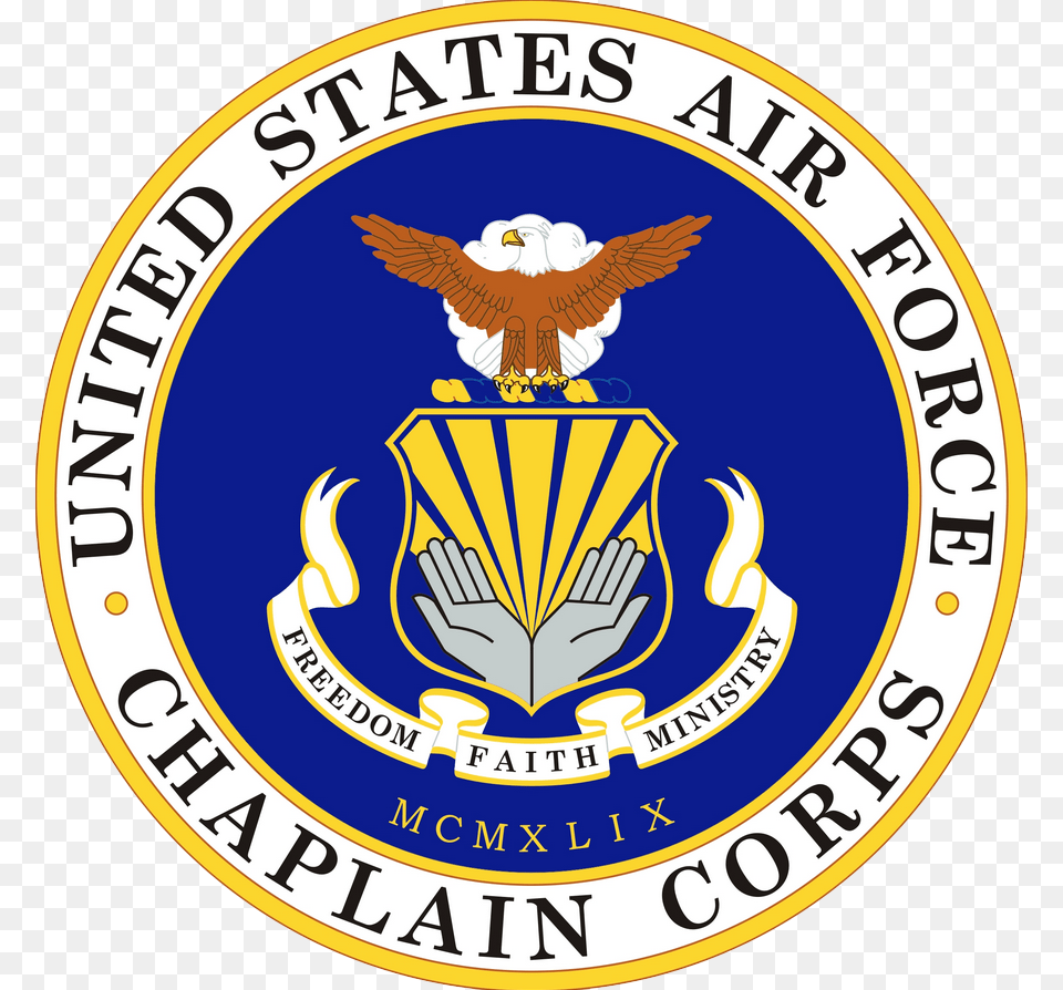 Logo Air Force Chaplain, Emblem, Symbol, Badge, Animal Png