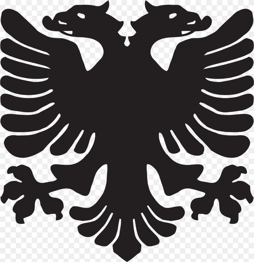 Logo Albanain Images Flag Of Albania Eagle, Emblem, Symbol, Stencil Free Transparent Png