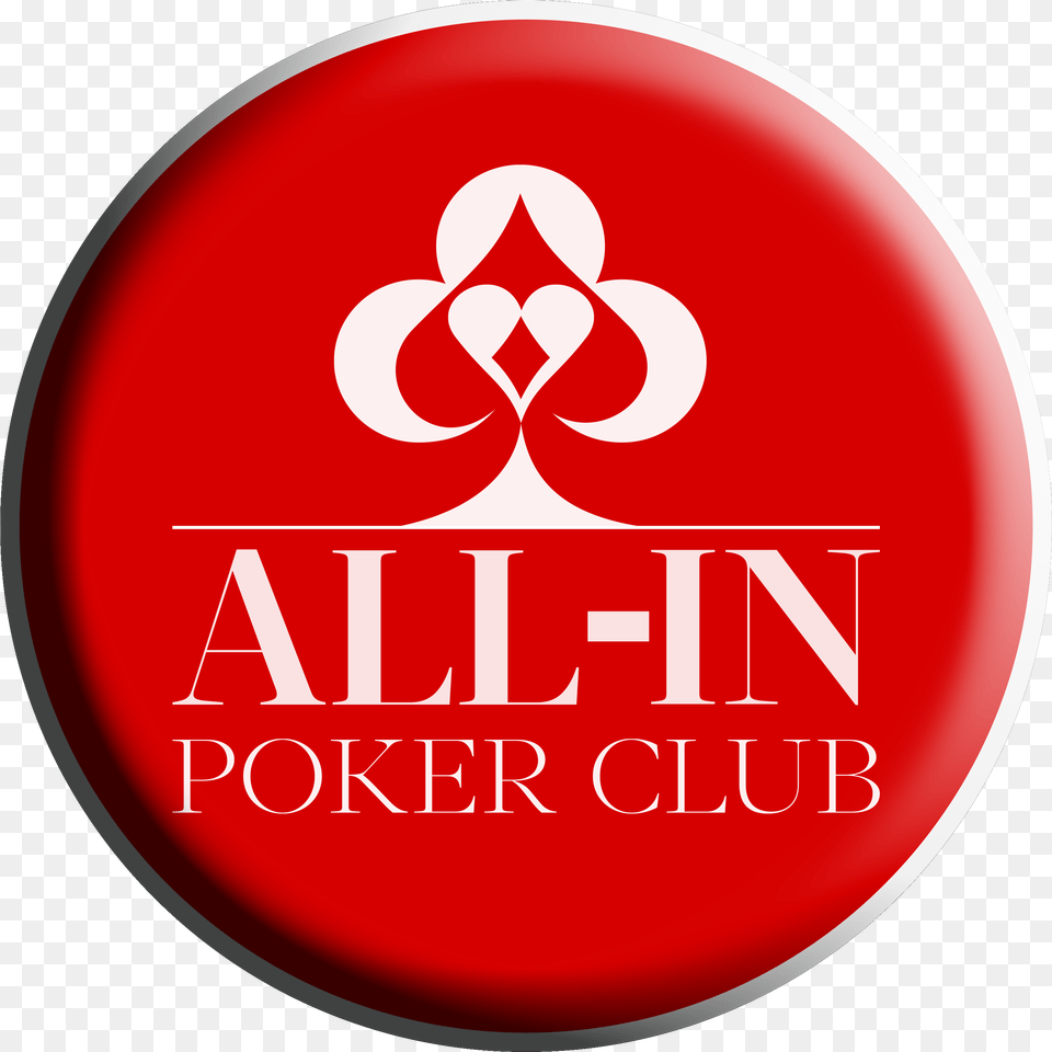 Logo All In Poker Club All In Poker Club, Badge, Symbol, Food, Ketchup Png