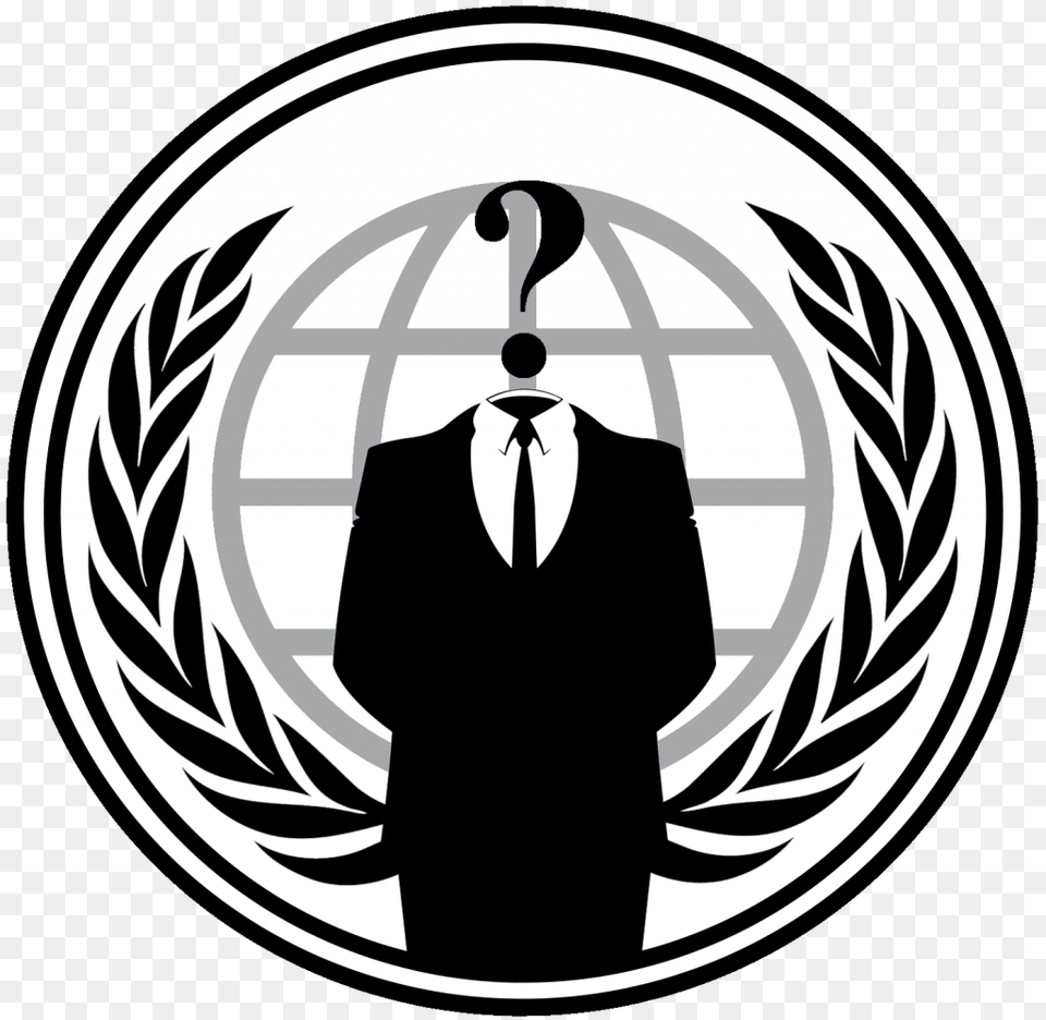 Logo Anonymous Logo Anonymous Images, Emblem, Symbol, Adult, Male Free Transparent Png